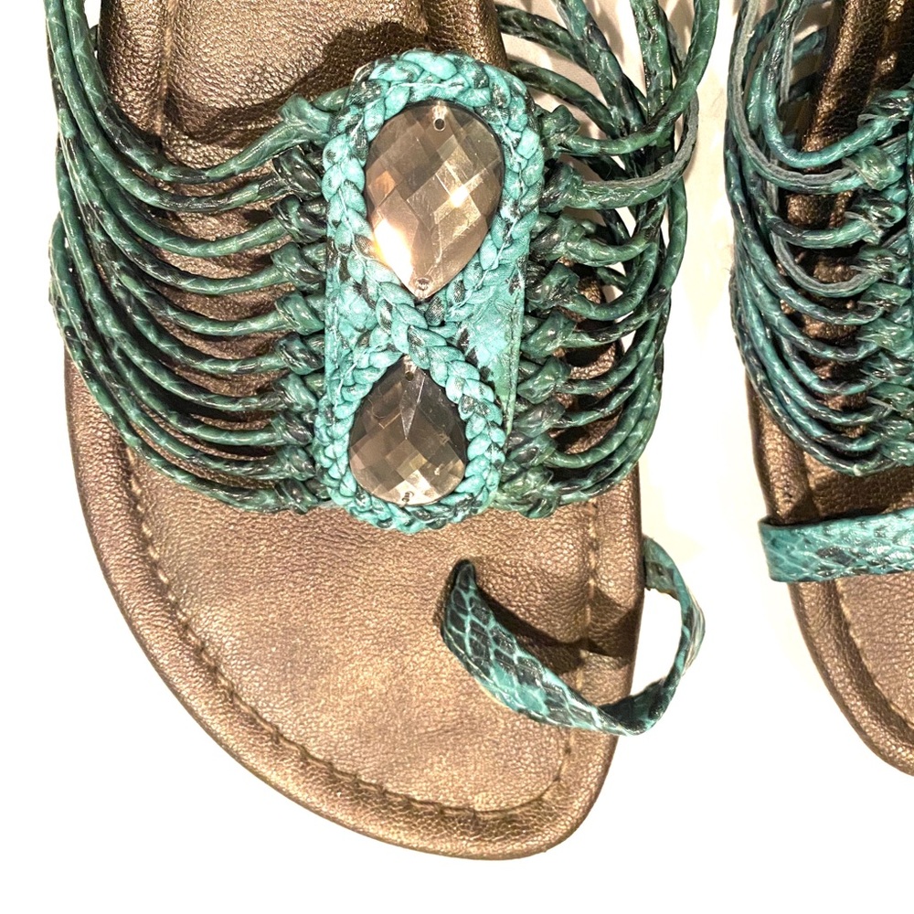 Turquoise sandals - Picture 13 of 15